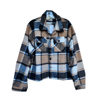 Foremode NWT Button Down Poly Top Blouse XXL